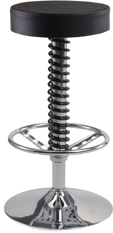 Pitstop Furniture Pit Crew Bar Stool - Black (815x815), Png Download