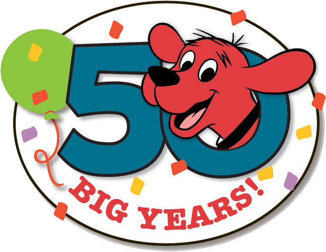 50 Big Years Clifford The Big Red Dog - Clifford The Big Red Dog Colouring And Activity Book (668x546), Png Download