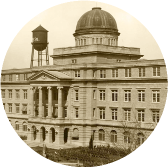 Historical Image Of The Academic Building - Texas A&m College Station History (350x350), Png Download