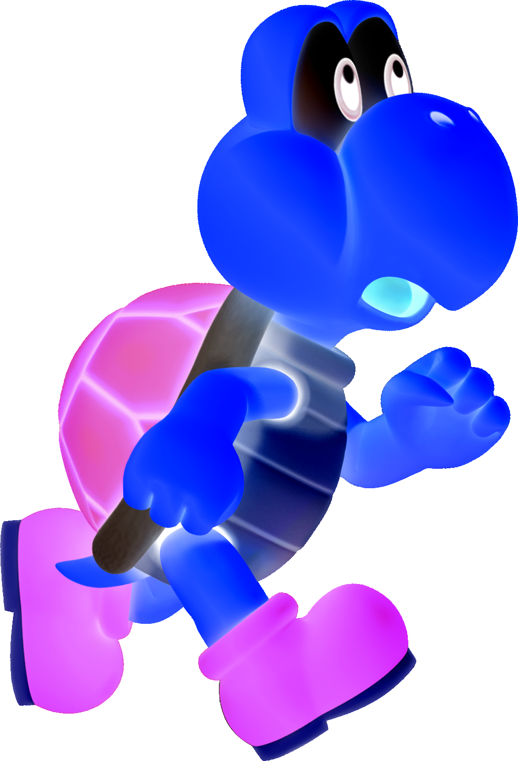 Purple Koopa Troopa - Negative Banana Bro Fantendo (1039x1526), Png Download