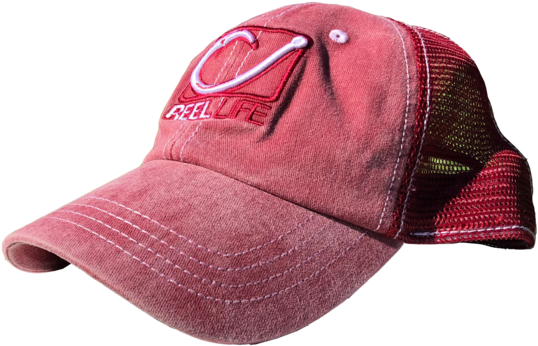 Circle Hook Wash Fishing Trucker Hat - Baseball Cap (700x467), Png Download