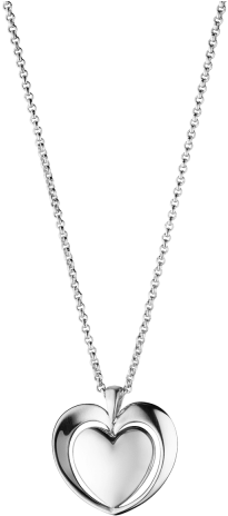 Free Png Silver Heart Pendant Png Images Transparent - Necklace Png (480x480), Png Download