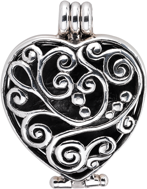 Aroma Dream Silver Heart Big - Silver (1500x980), Png Download