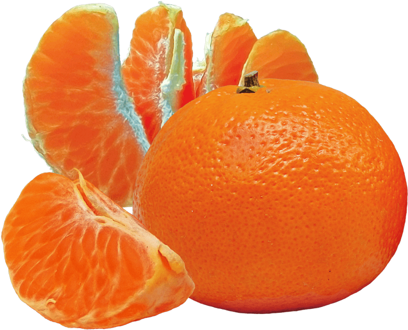 Free Png Tangerine And Slices Png Images Transparent - Tangerine Png (850x683), Png Download