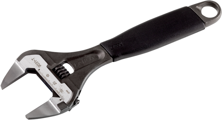Adjustable Wrench, Big Opening, Extra Thin Jaws - Bahco Skiftnyckel (800x600), Png Download