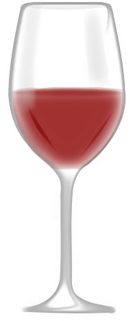 Wine Glass Clip Art Free Download - Custom Glass Of Red Wine Sticker (566x800), Png Download