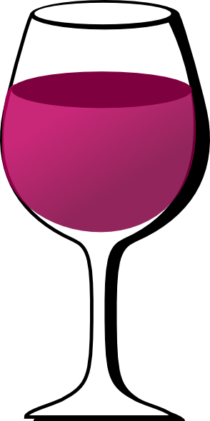 Clip Art Wine - Clip Art (294x590), Png Download