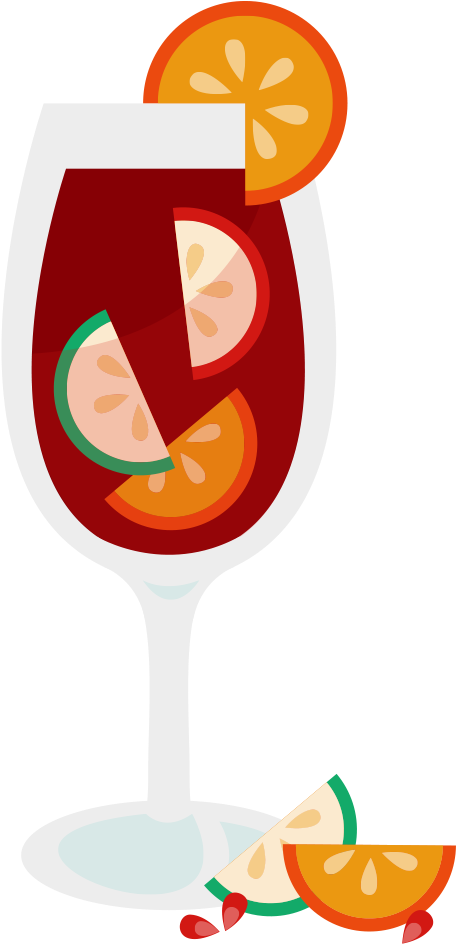 Glass Clipart Sangria - Sangria Clip Art (1080x1022), Png Download