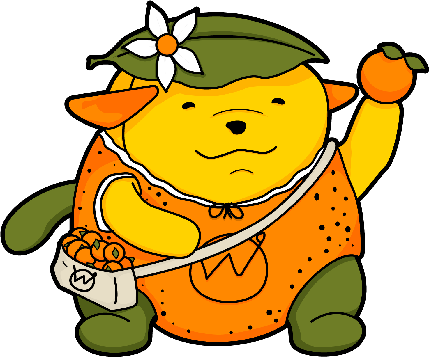 Tangerine - Skrzat Z Bajek (1487x1237), Png Download