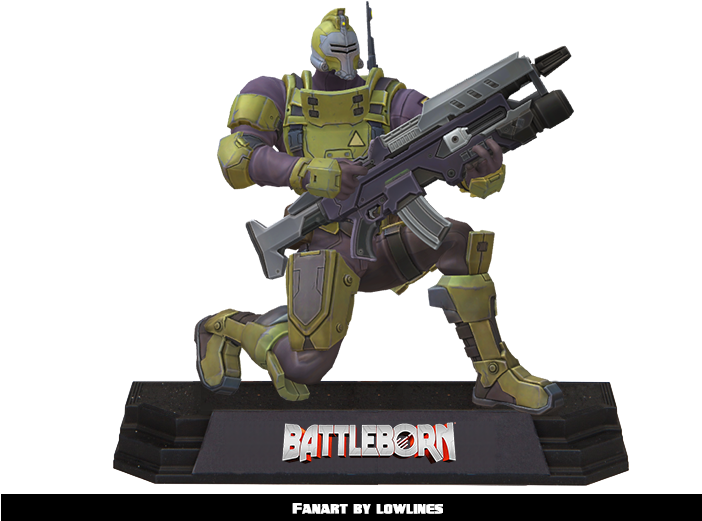Battleborn Action Figures - Pc Games Battleborn One Size (701x666), Png Download