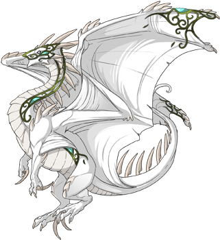 Filigree Fridgeback - Dragon (350x350), Png Download