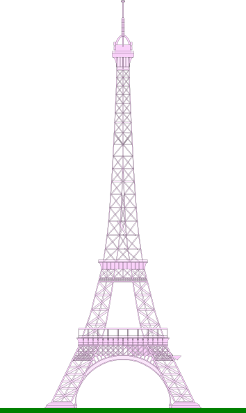 Résultat De Recherche D'images Pour "pink Eiffel Tower - La Tour Eiffel Drawing (354x595), Png Download