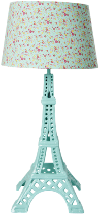 Metal Eiffel Tower Table Lamp In Mint - Eiffel Tower Lamp (480x480), Png Download