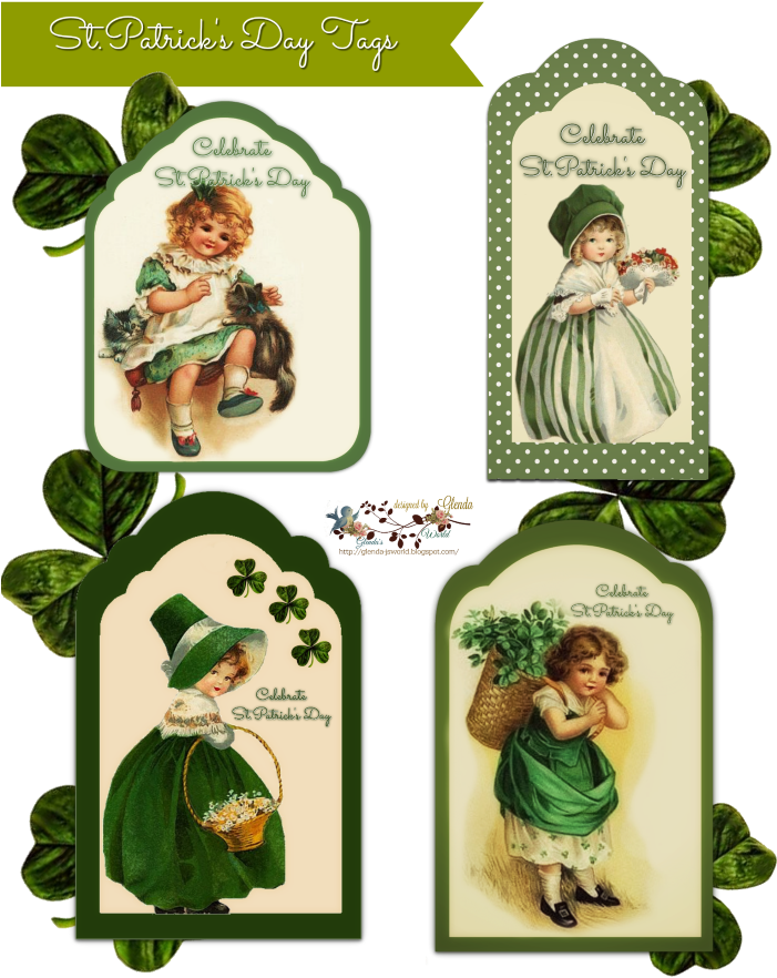 Patricks Day - Vintager St Patrick Tag Karte (700x906), Png Download