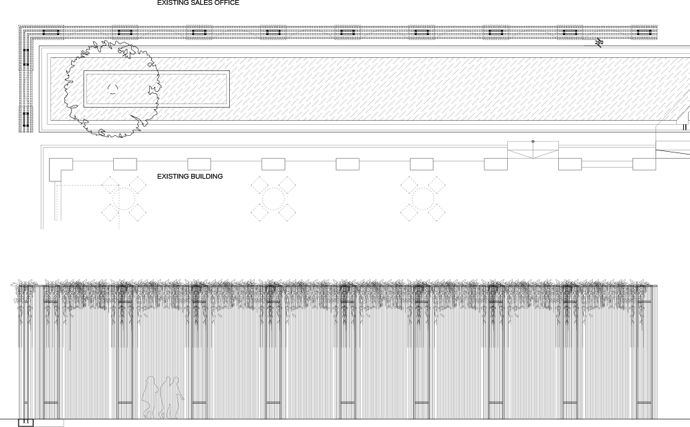 The Steel Frames Are Completed With Transparent Fishing - Technical Drawing (1000x619), Png Download