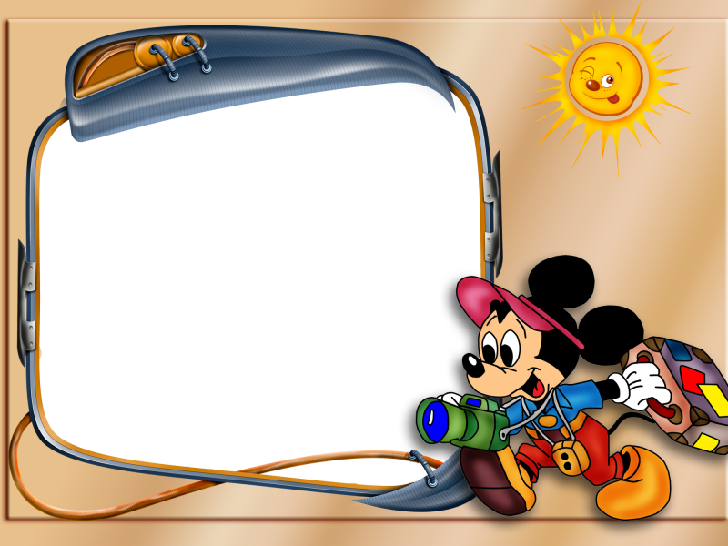 Awesome Frames To Add To Disney Photos - Mickey Mouse Border And Frame (800x600), Png Download