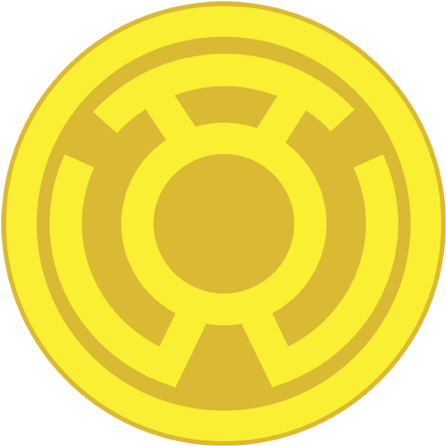 Green Lantern Yellow Symbol Men's Long Sleeve T-shirt - Yellow Lantern (648x648), Png Download