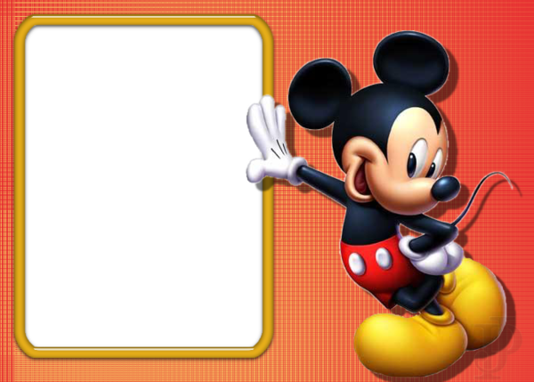 Picture Frame - Happy Friendship Day Mickey Mouse (600x429), Png Download