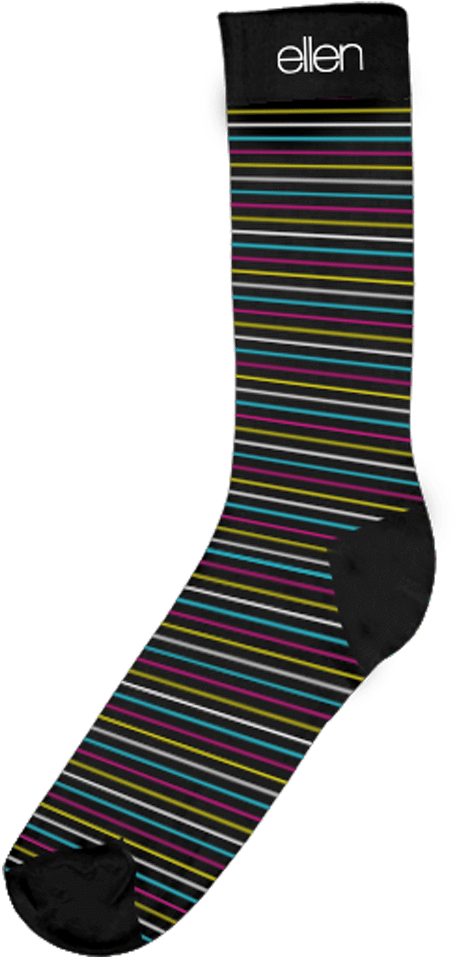 Black Stripe Socks - Sock (1000x1000), Png Download