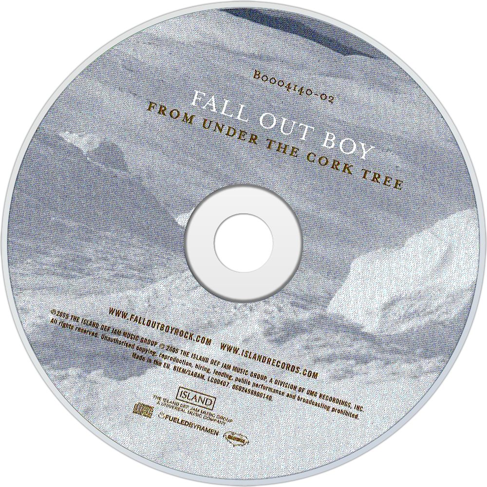 Download Fall Out Boy From Under The Cork Tree Cd Disc Image Under