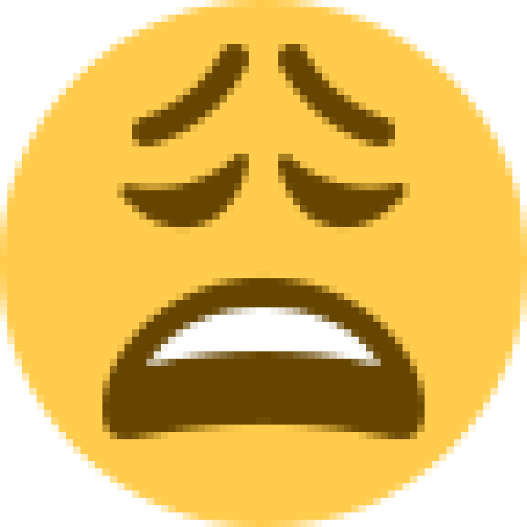 Eminem Tells Boston Crowd He Would Wish To Date Nicki - Weary Emoji (1024x1024), Png Download
