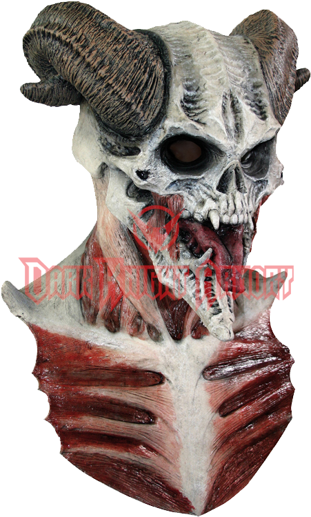 Devil Skull Mask - Devil Skull Halloween Mask (760x760), Png Download
