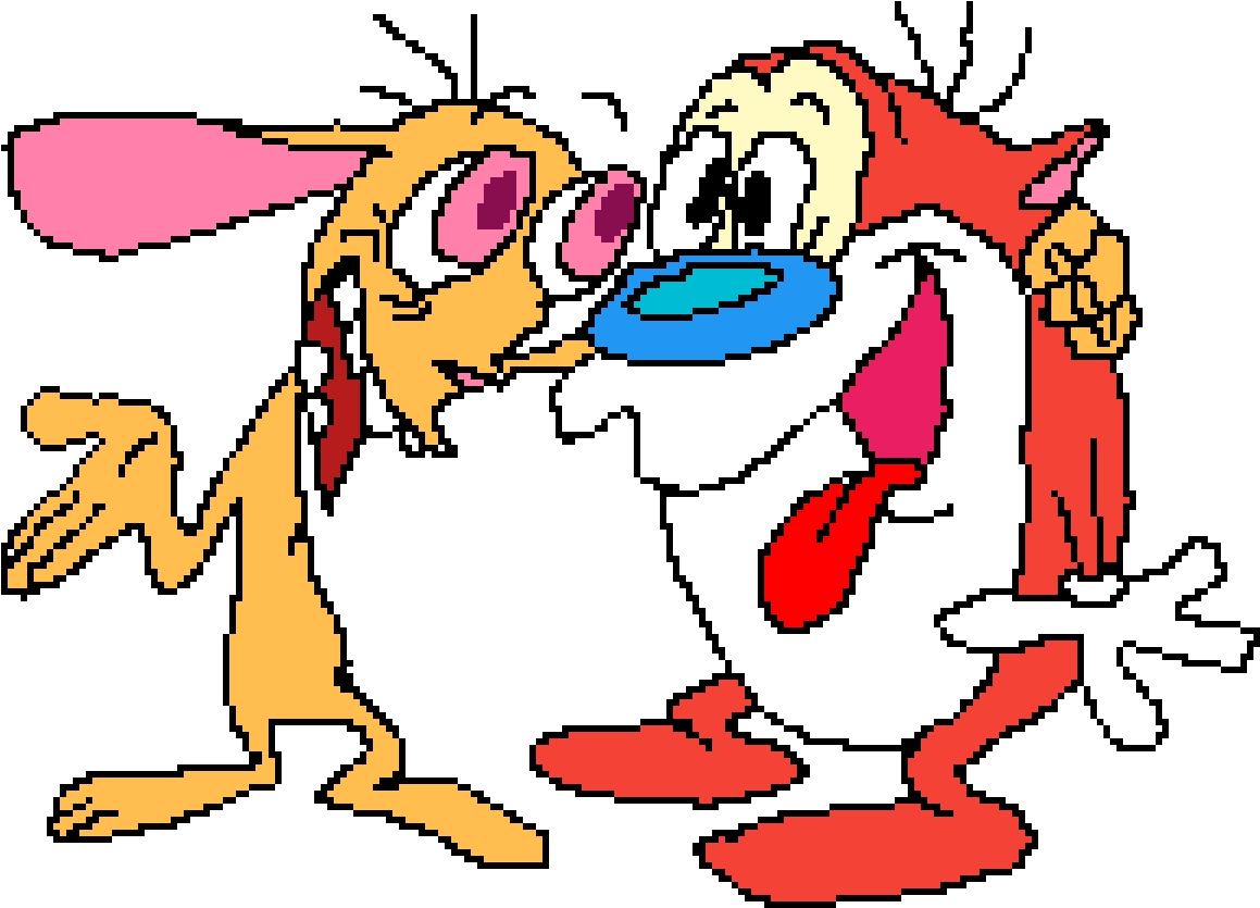 Download Ren And Stimpy Ren And Stimpy Sticker Full Size PNG Image
