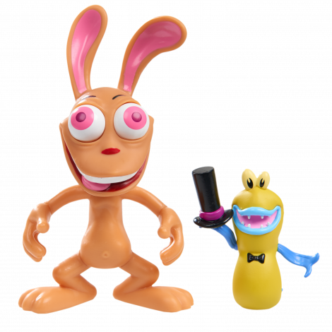 Ren & Stimpy Eye-bulging Ren Figure - Nick 90's Ren And Stimpy 6 Inch Vinyl Figure - Eye-bulging (470x470), Png Download