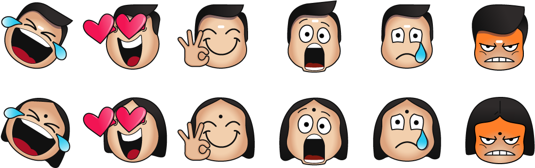 Samosa Is A Vernacular Content Creation App That Has - Emoji (1152x400), Png Download