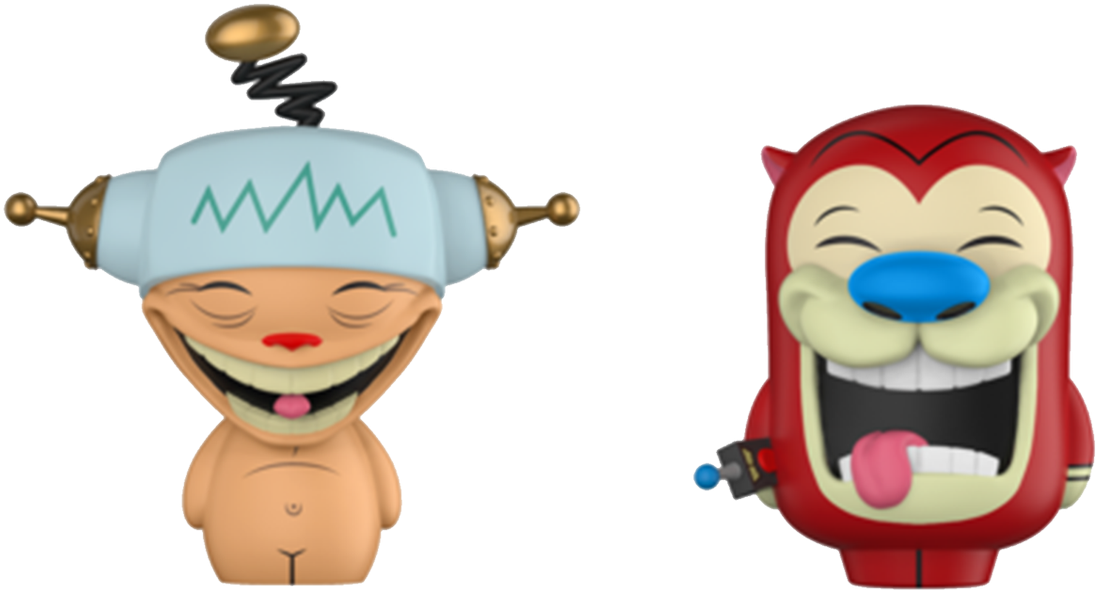 Funko Pop Hunters On Twitter - Dorbz Ren Y Stimpy (1200x872), Png Download