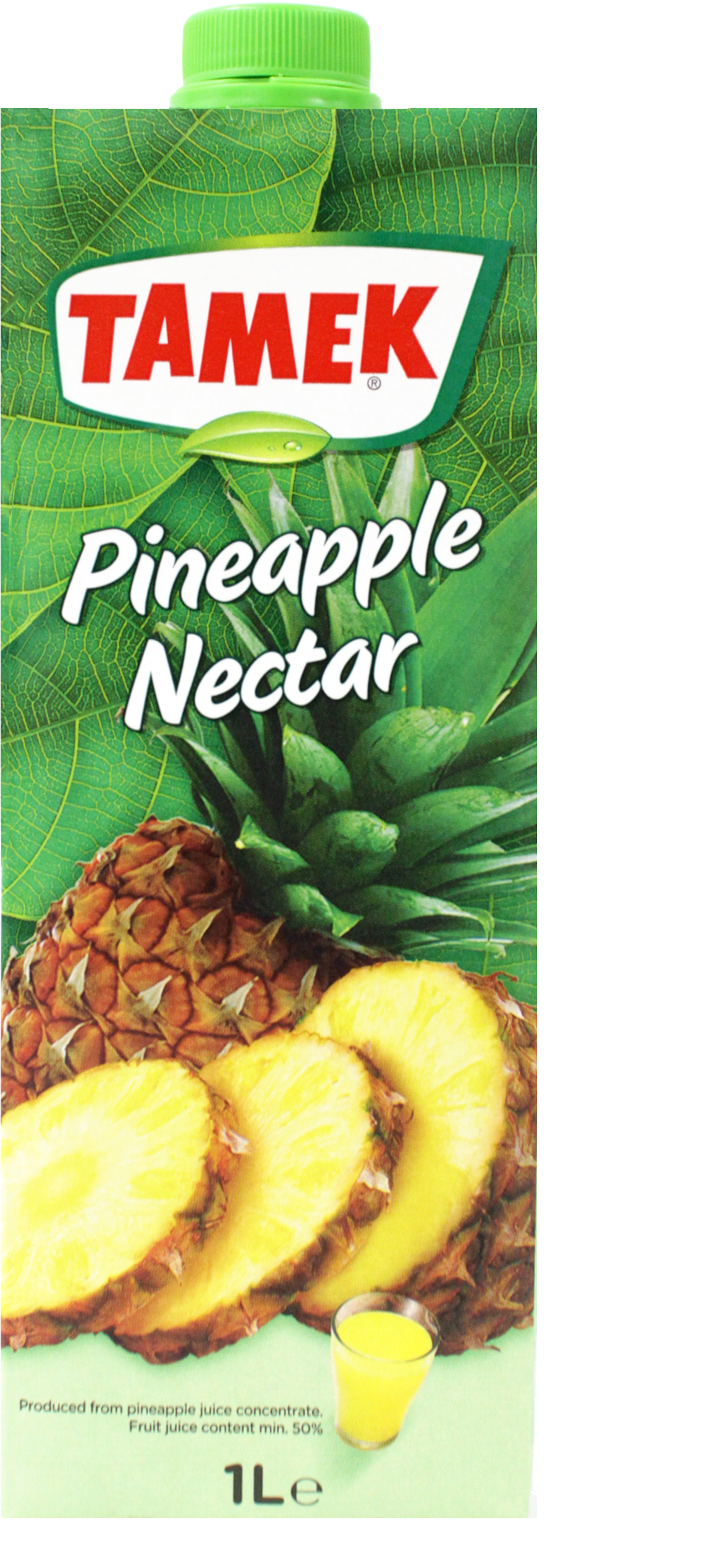 Tamek Pineapple Nectar 1l - Tamek Peach Nectar 1l (1800x2964), Png Download
