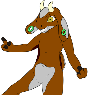 Glow Goat - Illustration (400x400), Png Download