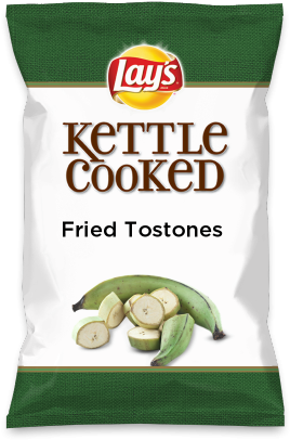 Wouldn't Fried Tostones Be Yummy As A Chip Lay's Do - Lays Kettle Cooked Potato Chips, Creamy Mediterranean (308x423), Png Download