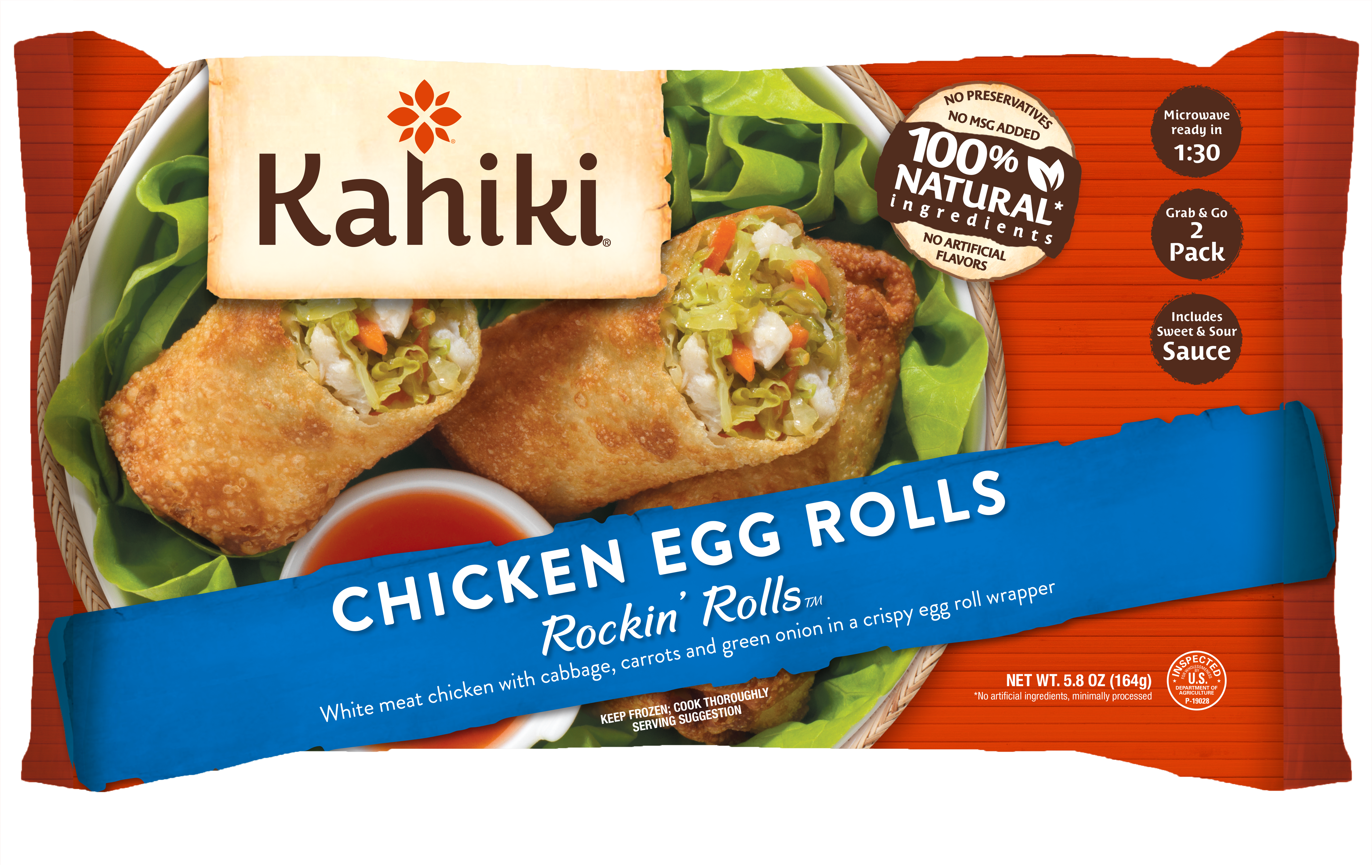 Kahiki Chicken Egg Rolls Rockin' Rolls, 2 Egg Rolls, - Kahiki Toasted Sesame Chicken Yum Yum Stix, 3-pack (4500x2700), Png Download