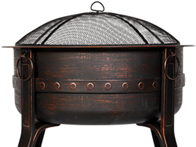 La Hacienda Brava Steel Firepit - Bronze (505x336), Png Download