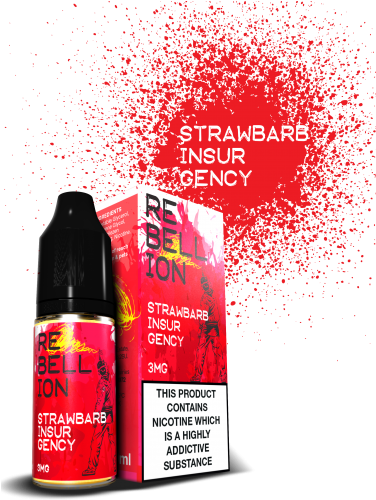 Strawbarb Insurgency 80/20 Sub Vaping - Rebellion Eliquids (500x500), Png Download