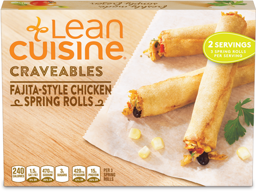 Ln Cn Fajita Stl Chckn Sprng Rlls - Lean Cuisine Spring Rolls (500x500), Png Download