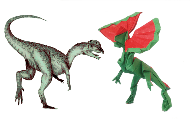Dinossauro Dilofossauro (800x480), Png Download