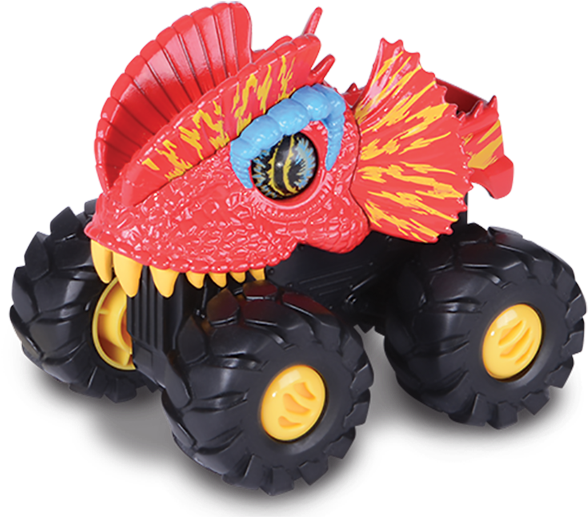 Road Rippers Rev-up Monsters Dilophosaurus (1002x672), Png Download