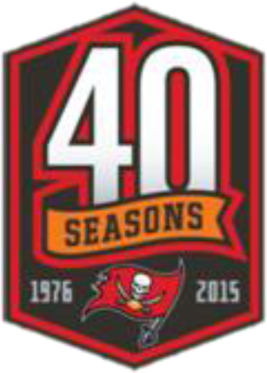 In Honor Of The 40th Anniversary Of Leadership Orlando - Tampa Bay Buccaneers Patches (393x531), Png Download