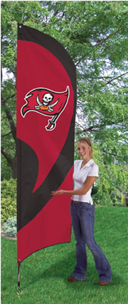 Tampa Bay Buccaneers Tall Team Flags - Iowa State Tall Feather Flag (434x434), Png Download