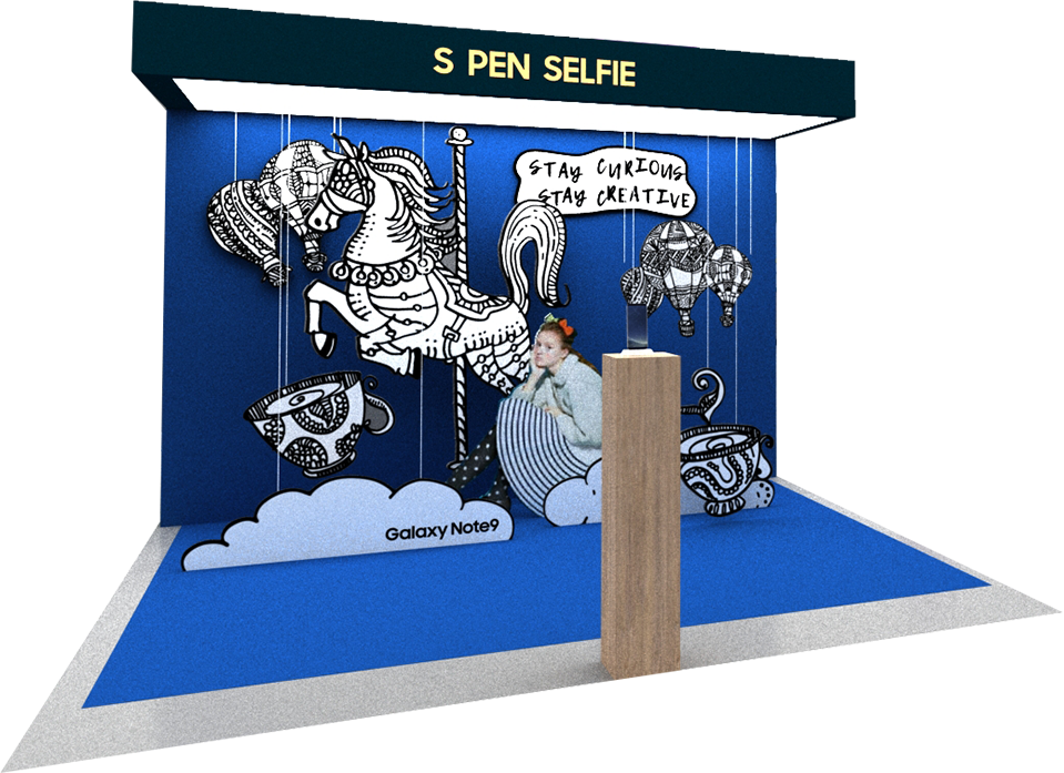 S Pen Selfie Zone - Illustration (959x697), Png Download