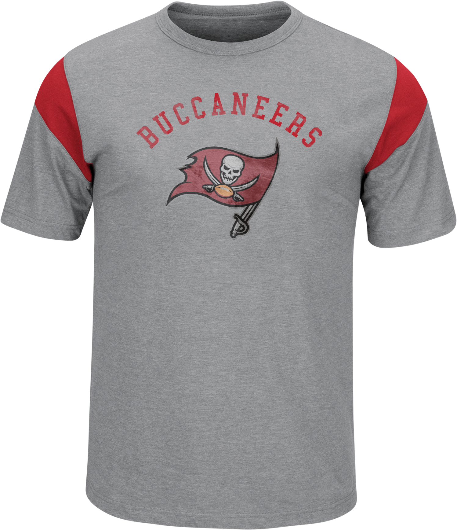 Majestic Buccaneers Men's Grey Pure Heritage Tee By - Tampa Bay Buccaneers (1800x1800), Png Download