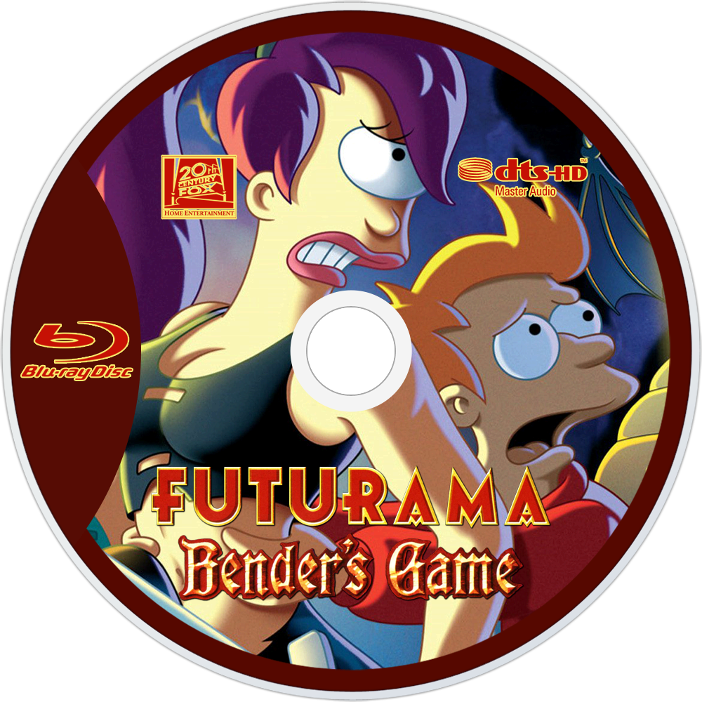 Bender's Game Bluray Disc Image - Futurama Bender's Game Dvd (1000x1000), Png Download