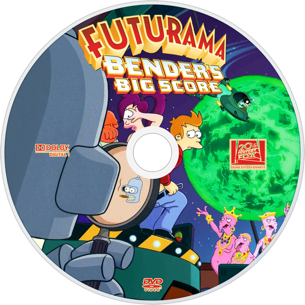 Download Bender's Big Score Dvd Disc Image Futurama Bender's Big