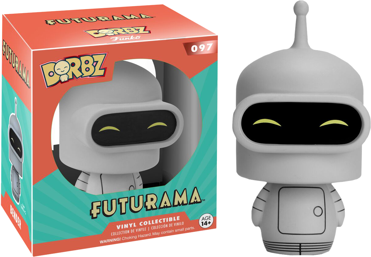 Bender Dorbz Vinyl Figure - Bender Futurama Funko Pop (1213x843), Png Download