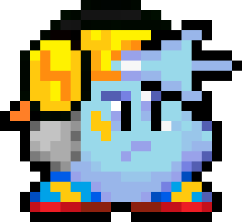 Shifuto - Yellow Kirby Png (480x440), Png Download
