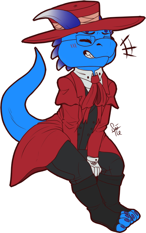 Dust And Hellsing - Cartoon (558x846), Png Download