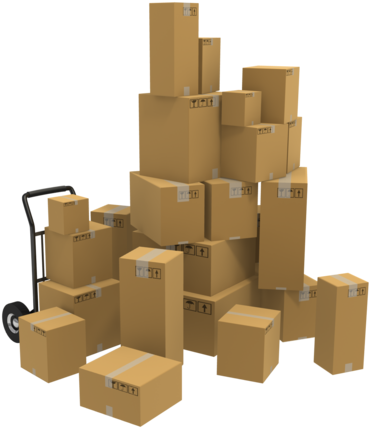Ship, Shipping, Freight, Delivery - Big Pile Of Boxes Clipart (453x500), Png Download