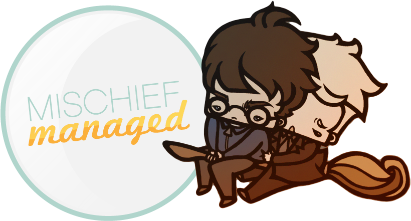 ) Mischief Managed (¯·. ) L'universo Delle Yaoi Su - Harry Potter (literary Series) (825x452), Png Download